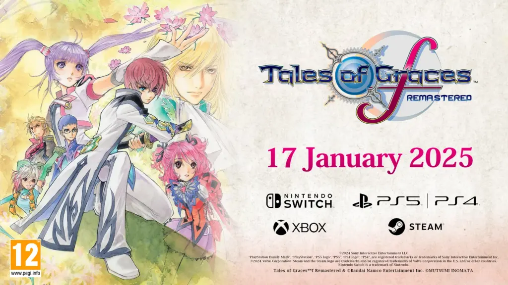 Release date Tales of Grace F Remastered