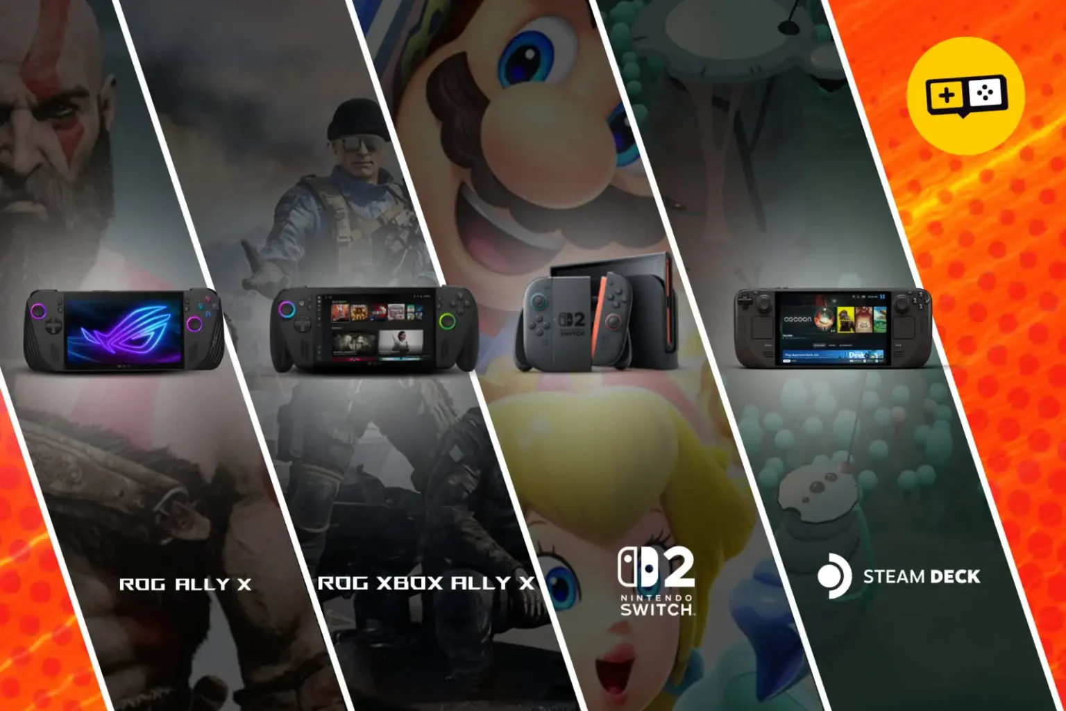 ROG Xbox Ally X vs Switch 2, Steam Deck OLED, ROG Ally X: Mana yang Worth It? banner comparison rog xbox ally x vs nintendo stich 2 vs rog ally x vs steam deck oled