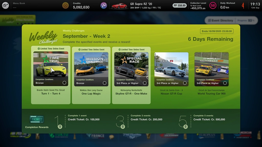 Gran Turismo 7 Enhanced Weekly Challenges