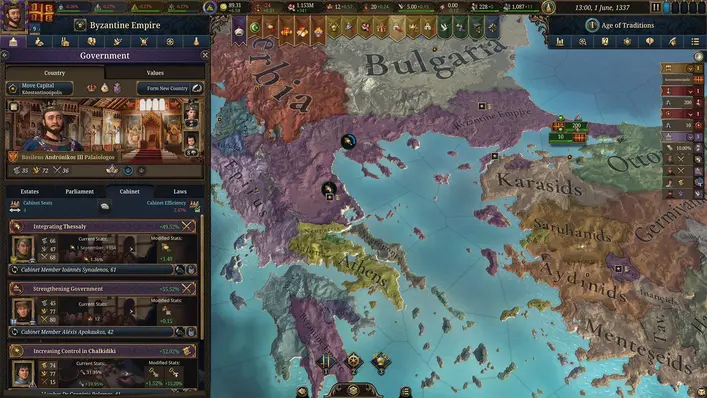 Europa Universalis V Gameplay screenshot